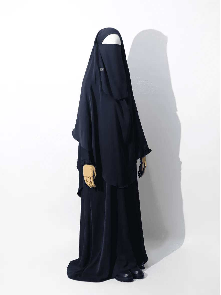 Uzma Indonesia - HAFSHAH Abaya Set Khimar Basic Syar'i Polytech Polos Muslimah Gamis Simple Elegant Lembut Adem ABAYA HAJI UMROH UMRAH HAJJ